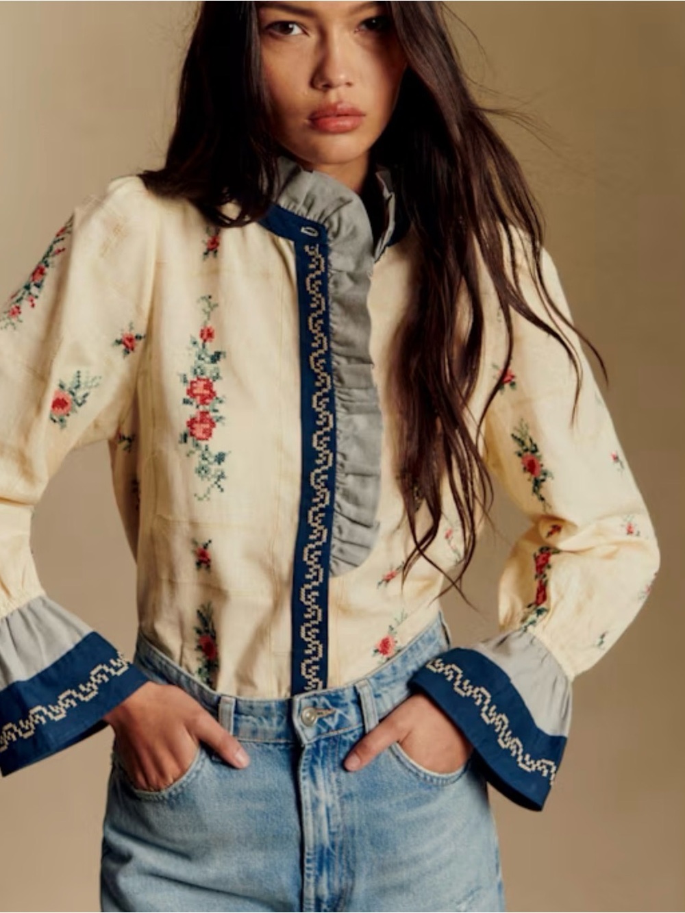 COLINETTE BLOUSE - SÉZANE X BAZISZT